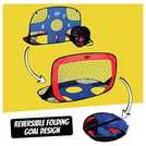 Football Flick Hero Strikers pop-up football goal 3.5 x 2ft - British product