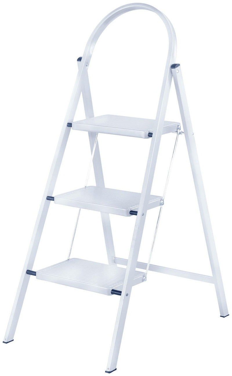 Werner 3 Tread White Stepstool (British brand)