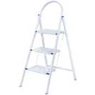 Werner 3 Tread White Stepstool (British brand)