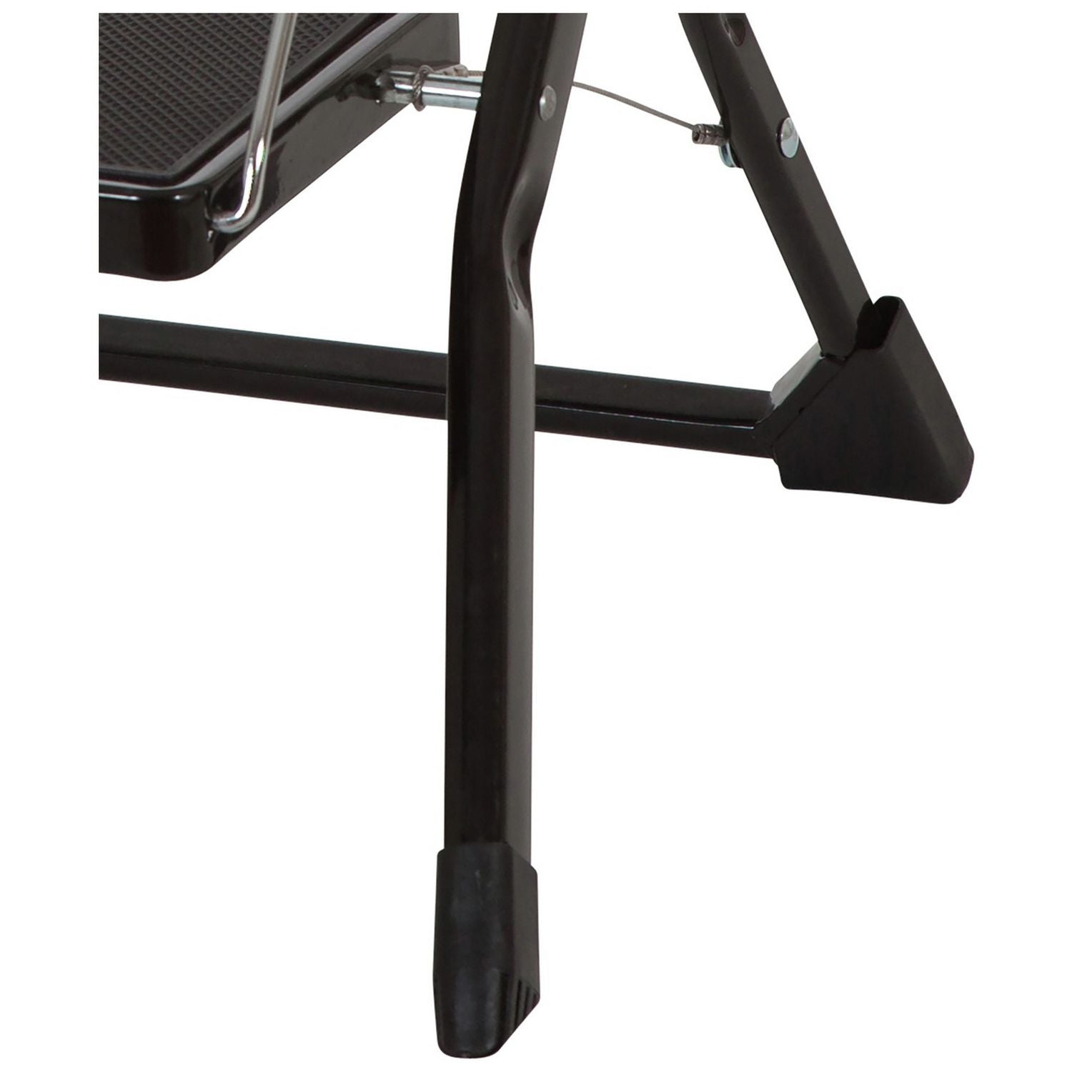 Werner black steel stepstool with wide treads (British brand)