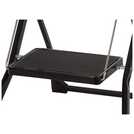 Werner black steel stepstool with wide treads (British brand)