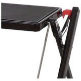 Werner black steel stepstool with wide treads (British brand)