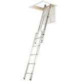 Werner 2 section aluminium loft ladder 2.69m extended height (British brand)