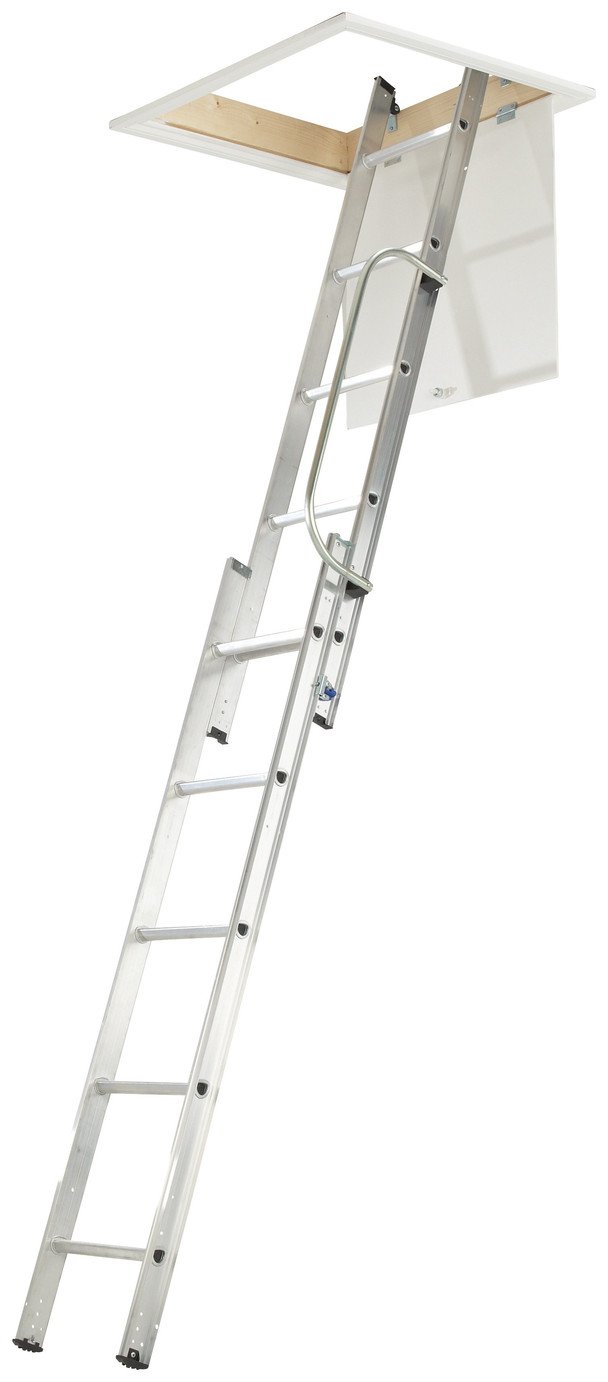 Werner 2 section aluminium loft ladder 2.69m extended height (British brand)