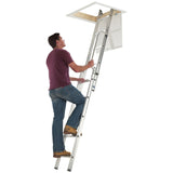 Werner 2 section aluminium loft ladder 2.69m extended height (British brand)