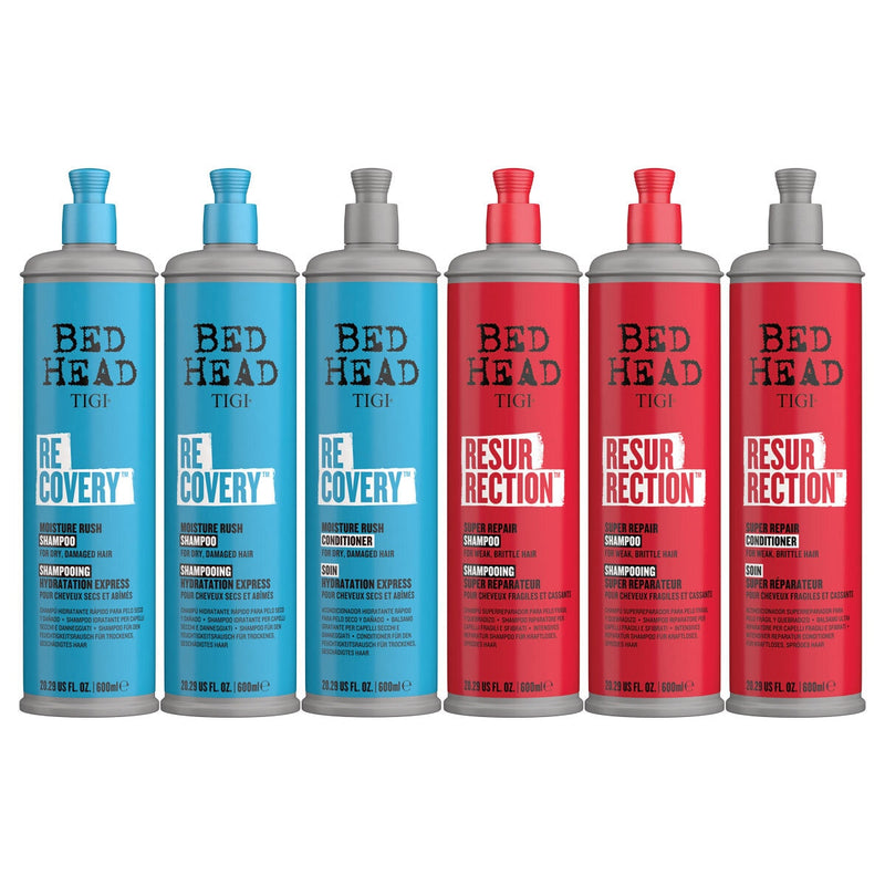 Coffret shampoing et après-shampoing Tigi Bed Head, 3 x 600 ml, deux options (marque britannique)