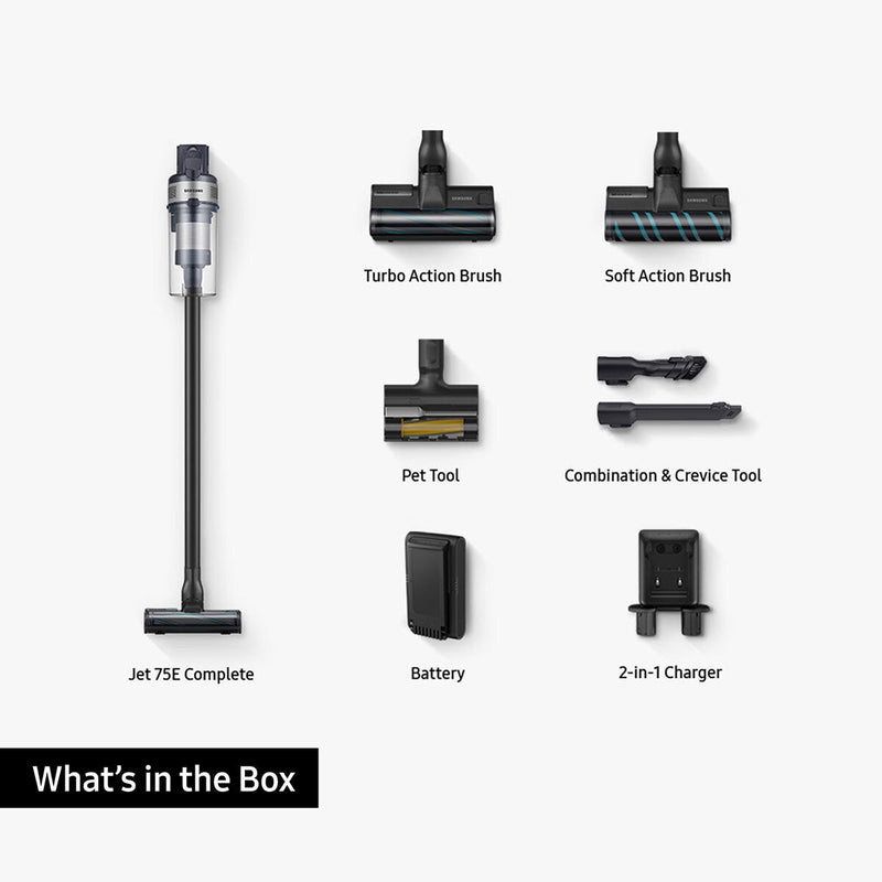 Samsung Jet 75E stick vacuum cleaner 2.6kg (British brand)