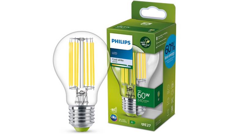 Philips 4W - 60W LED ES light bulb, imported from the UK