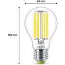 Philips 4W - 60W LED ES light bulb, imported from the UK