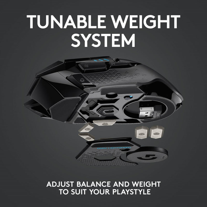 Logitech G502 Hero Lightspeed wireless gaming mouse, imported from the UK