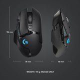 Logitech G502 Hero Lightspeed wireless gaming mouse, imported from the UK