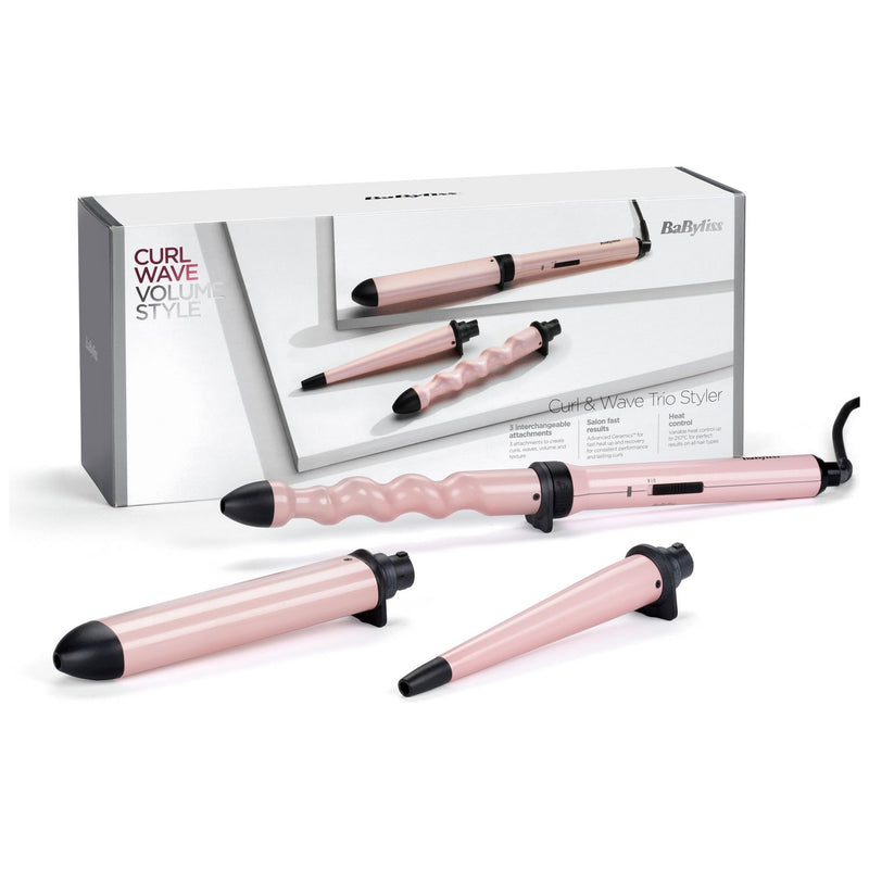 BaByliss curl and wave trio hair curler (British brand)