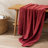 Argos Home fleece throw berry 125x150cm, imported from the UK