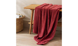 Argos Home fleece throw berry 125x150cm, imported from the UK