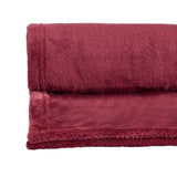 Argos Home fleece throw berry 125x150cm, imported from the UK