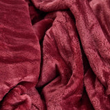 Argos Home fleece throw berry 125x150cm, imported from the UK