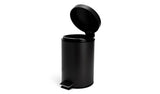 Argos Home 3 litre bathroom pedal bin black, imported from the UK