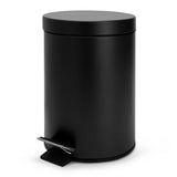 Argos Home 3 litre bathroom pedal bin black, imported from the UK