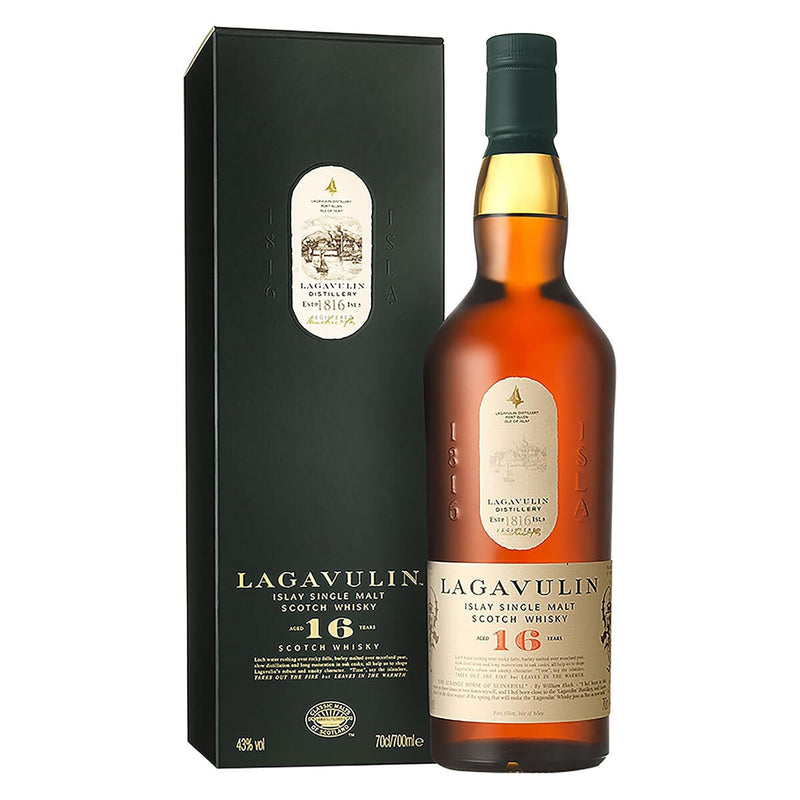 Lagavulin 16 Year Old whisky 70cl, imported from the UK