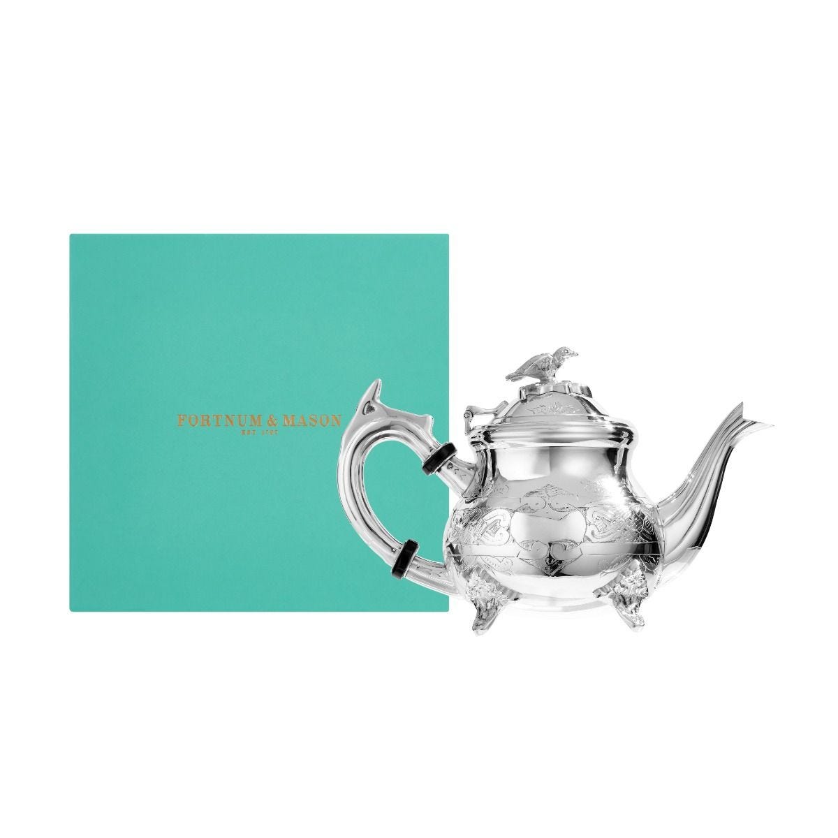 Fortnum's silver-plated baby teapot, imported from the UK