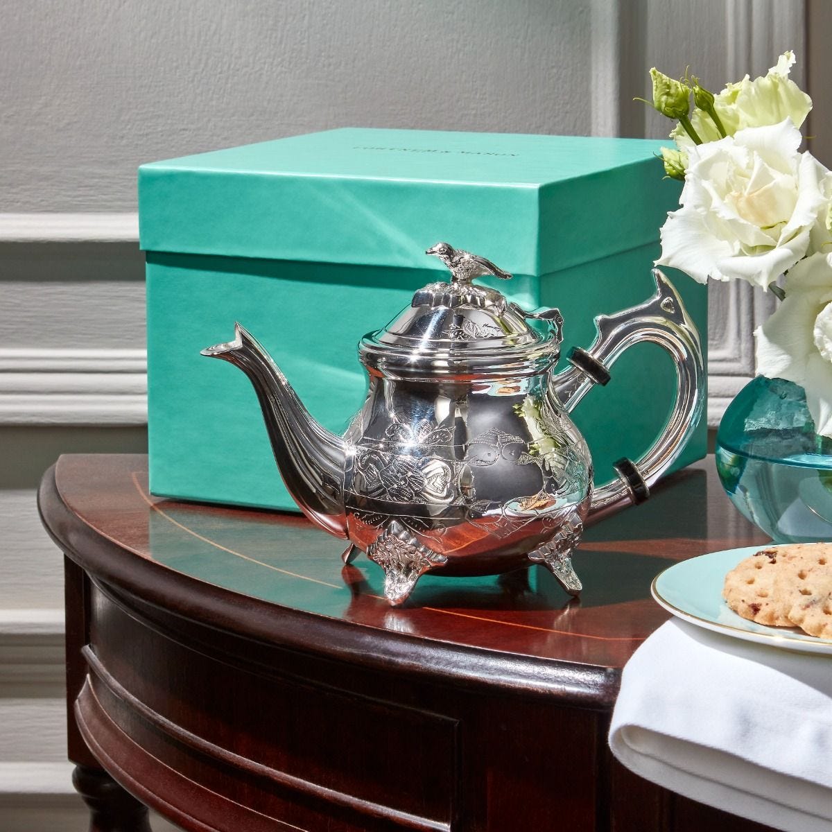 Fortnum's silver-plated baby teapot, imported from the UK