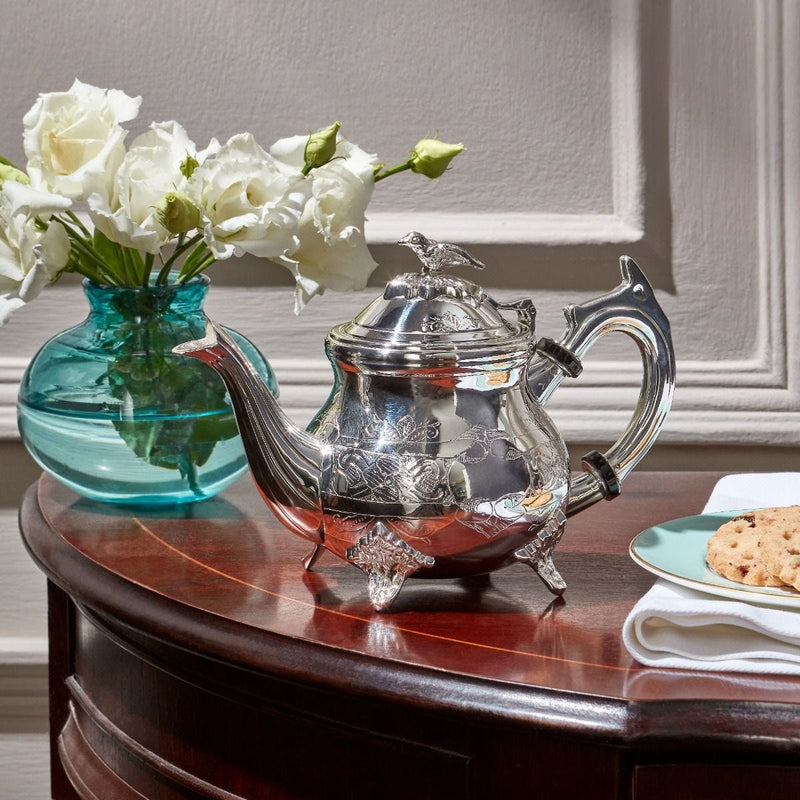 Fortnum's silver-plated baby teapot, imported from the UK