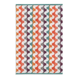Habitat Brights Geo Tufted hand towel in multicolour, 2 pack, UK version