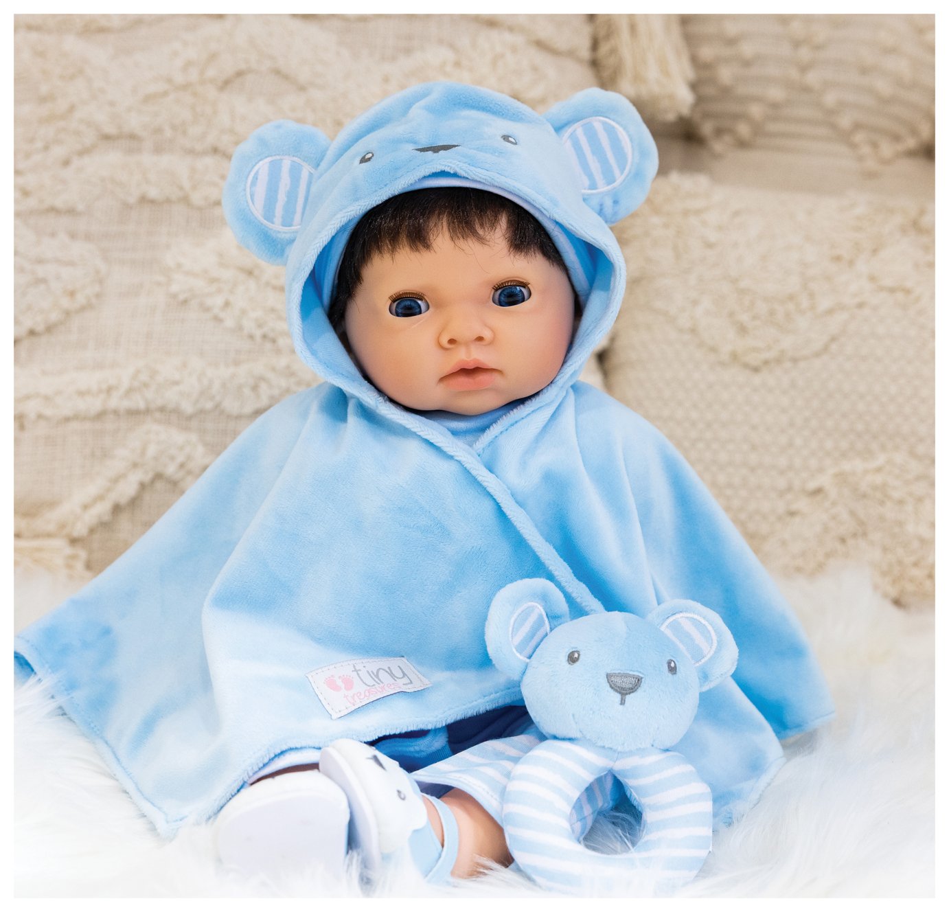 Tiny Treasures Blue Bear doll accessory set (British brand)