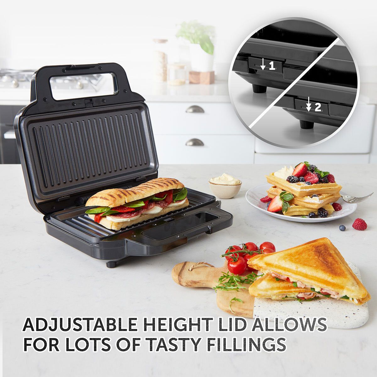 Breville 3 in 1 Sandwich, Waffle and Panini Maker, VST098 GOODS Costco UK