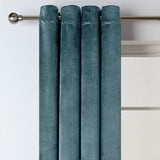 Habitat Ink Velvet Eyelet Curtains 229x229cm, UK version
