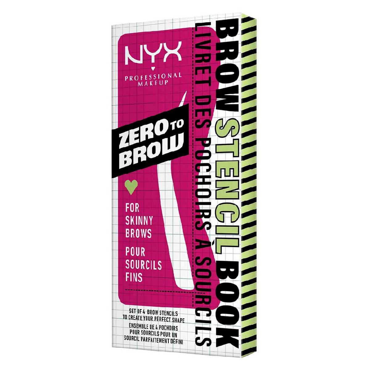 NYX Professional Makeup Zero To Brow Stencil For Skinny Brows GOODS Boots   