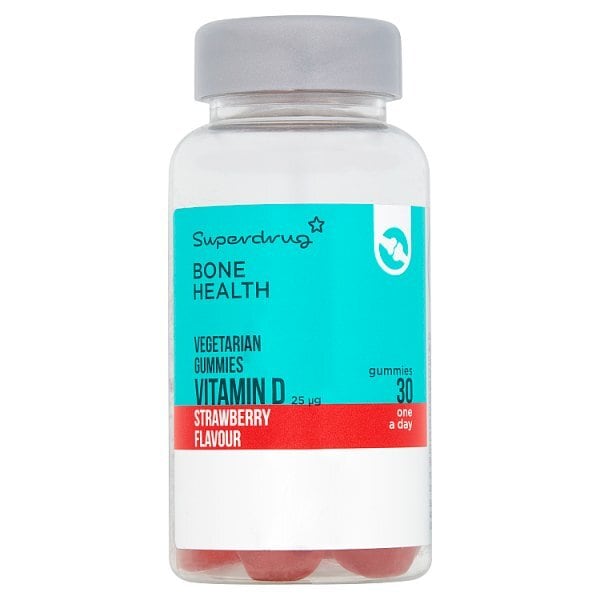 Superdrug Chewable Strawberry Vegetarian Vitamin D 30s GOODS Superdrug   