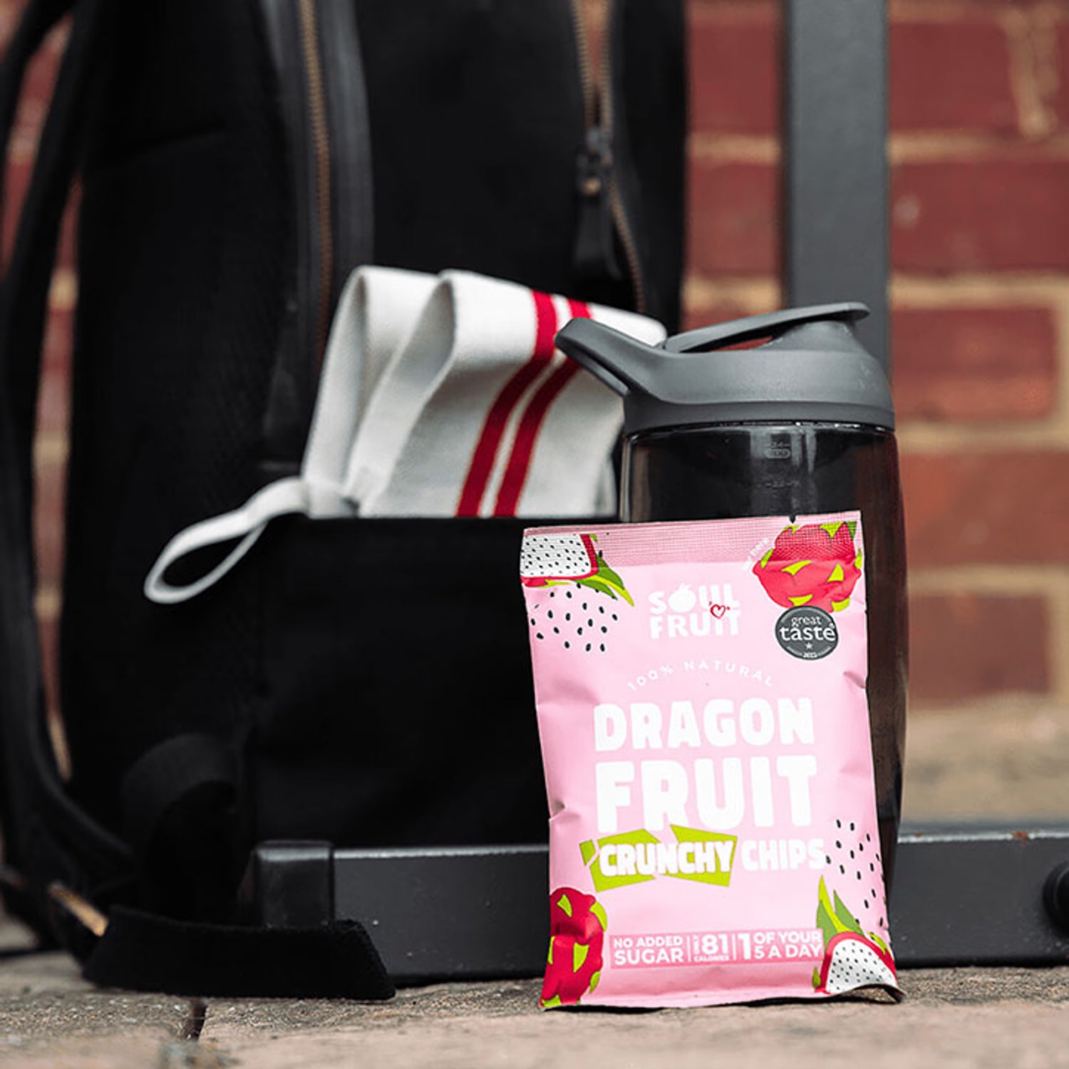 Soul Fruit Crunchy Dried Dragon Fruit Chips 20g