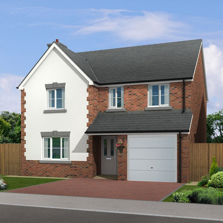 Cardale Grey Flush Woodgrain sectional garage door up to 2.286m, imported from the UK