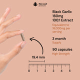 New Leaf black garlic extract 180 capsules - British product