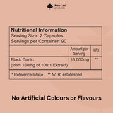 New Leaf black garlic extract 180 capsules - British product