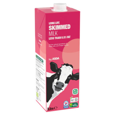 ASDA Skimmed Milk Long Life 1 Litre - British product