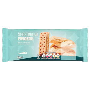 ASDA Shortbread Fingers Sweet Biscuits 210g - British product
