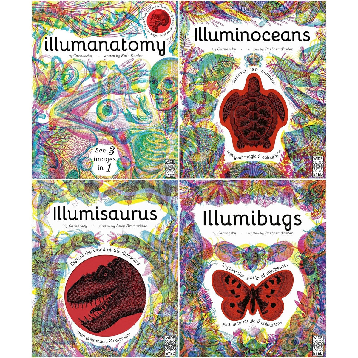 Illumibugs interactive children's book with magic lens (British brand)