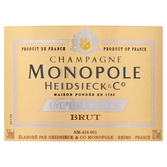 Heidsieck Monopole Cuvee Imperatrice Champagne NV   75cl GOODS M&S   