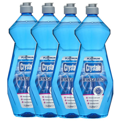 Crystale Platinum مساعد الشطف لغسالة الصحون 4 × 1 لتر