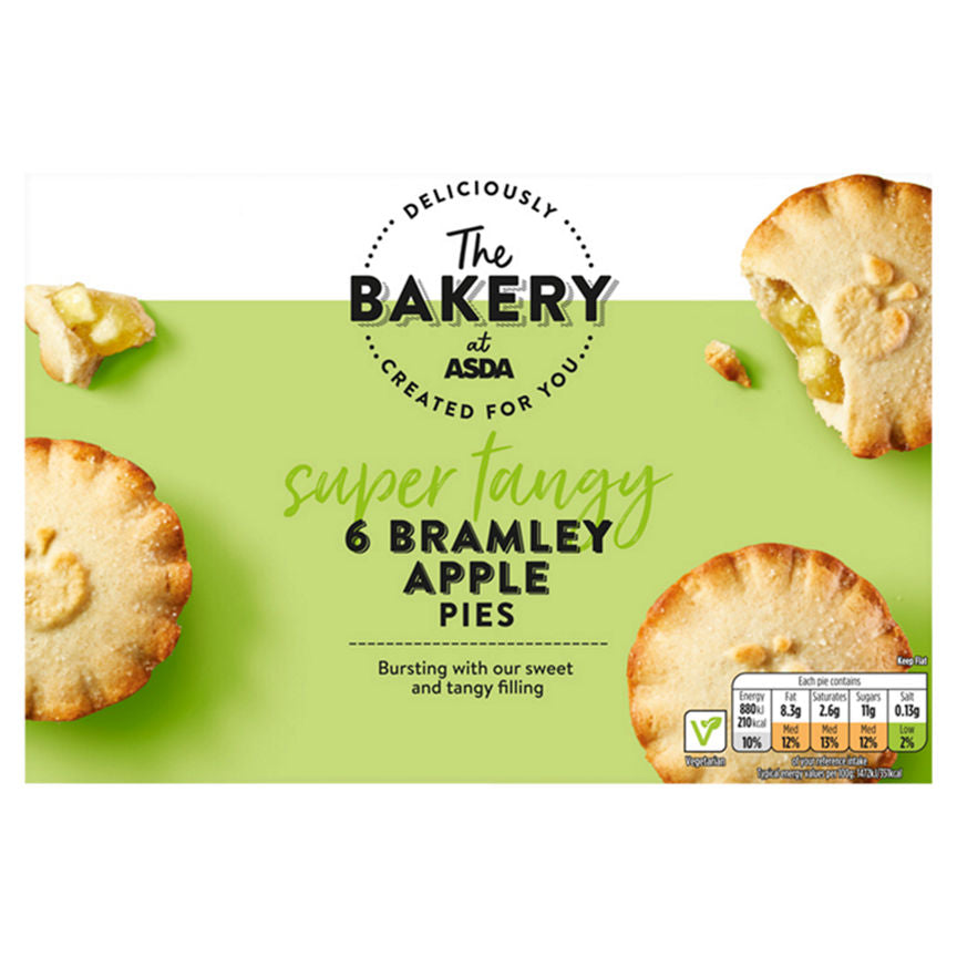 The BAKERY at ASDA 6 Bramley Apple Pies GOODS ASDA   