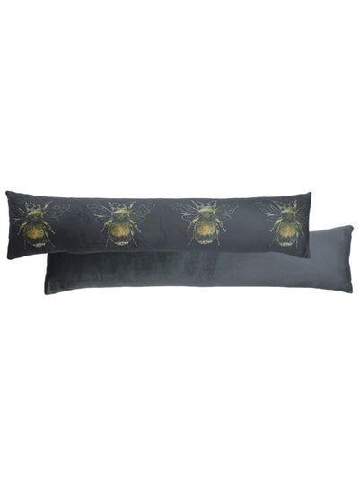 Next Evans Lichfield Grey Gold Bee Draught Excluder 92cm- Buy online at McGrocer