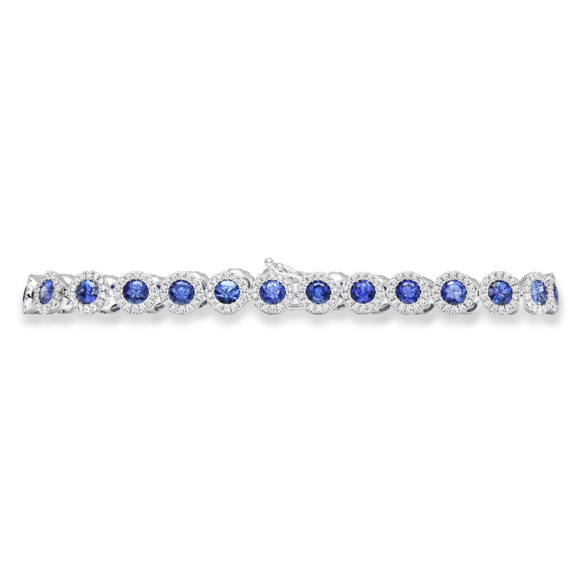 Costco blue sapphire diamond bracelet 18ct white gold (British brand)