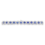 Costco blue sapphire diamond bracelet 18ct white gold (British brand)
