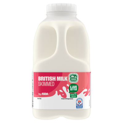 ASDA British Skimmed Milk 568ml