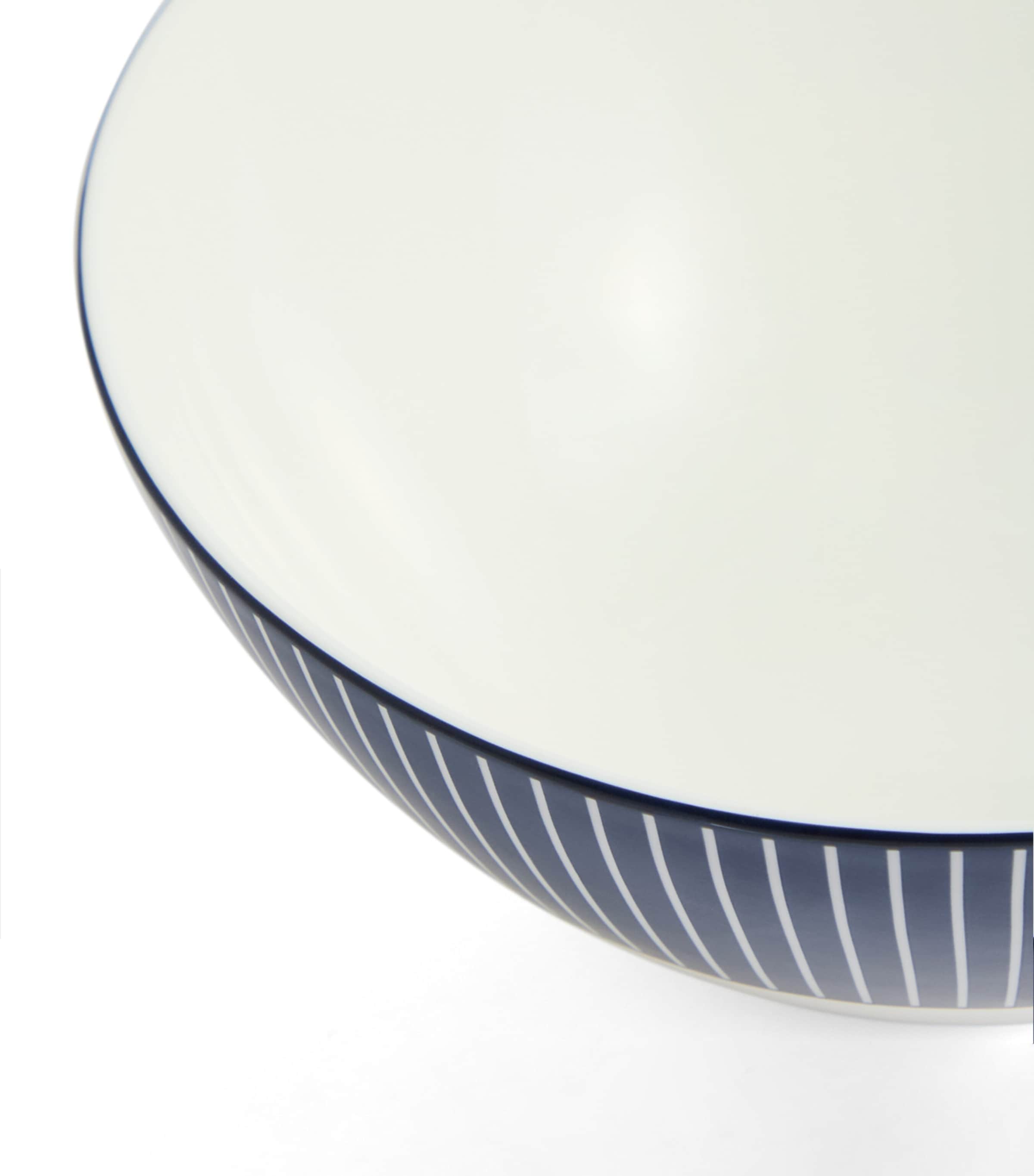 Wedgwood Gio Blue cereal bowl with pinstripe pattern, 16cm diameter (British brand)