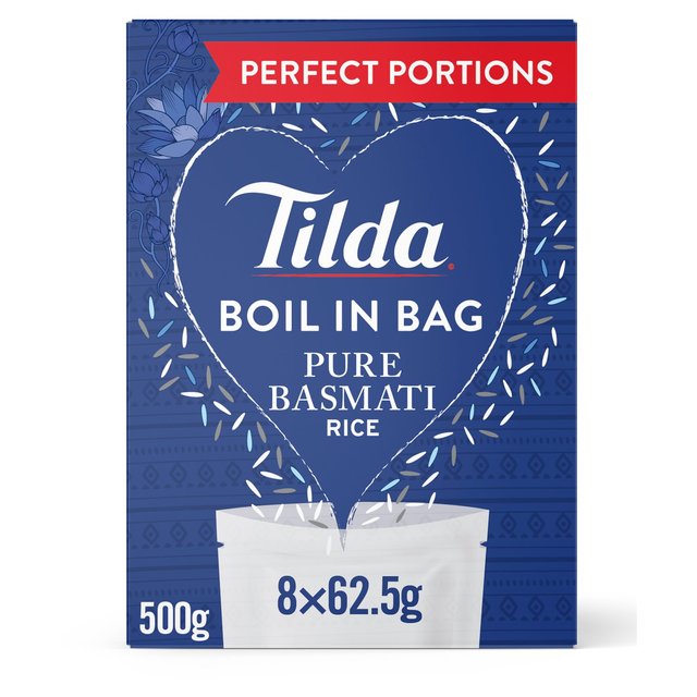 Tilda Boil in the Bag Pure Basmati Rice    8 x 62.5g