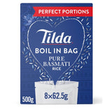 Tilda Boil in the Bag Pure Basmati Rice    8 x 62.5g GOODS M&S   