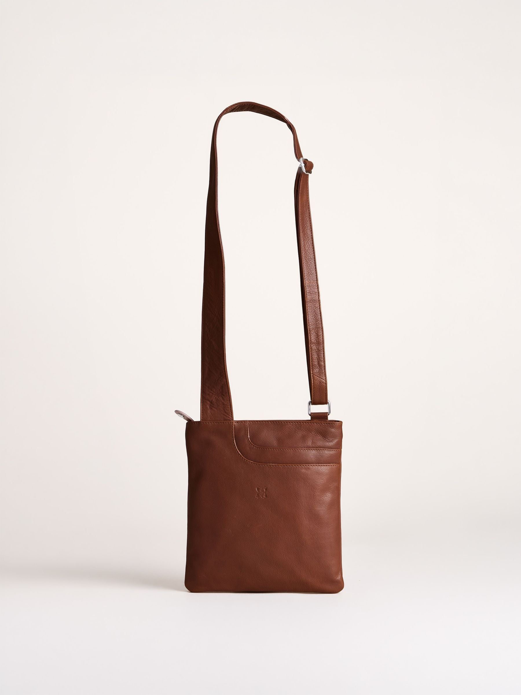 Lakeland Leather navy blue Allerdale cross-body bag (British brand)